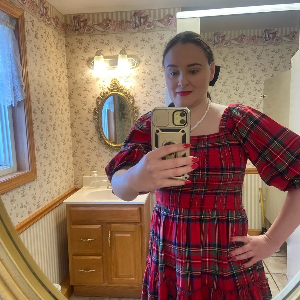 Ivy City Co Plaid Madeline Dress - Picture 3 of 3